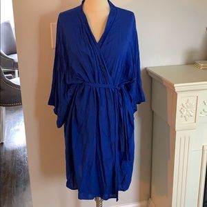 Pinkblush Maternity Robe size S, in royal blue